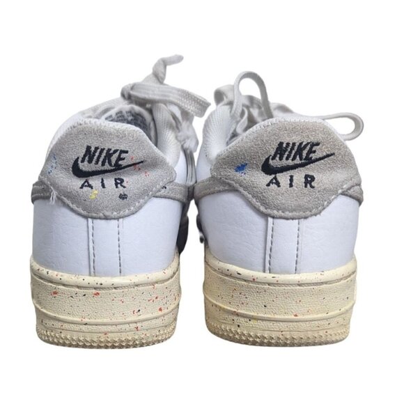 Nike Air Force 1 LV8 3 GS White Paint Splatter DJ2598-100 Shoes Size Youth 5Y - Picture 4 of 9